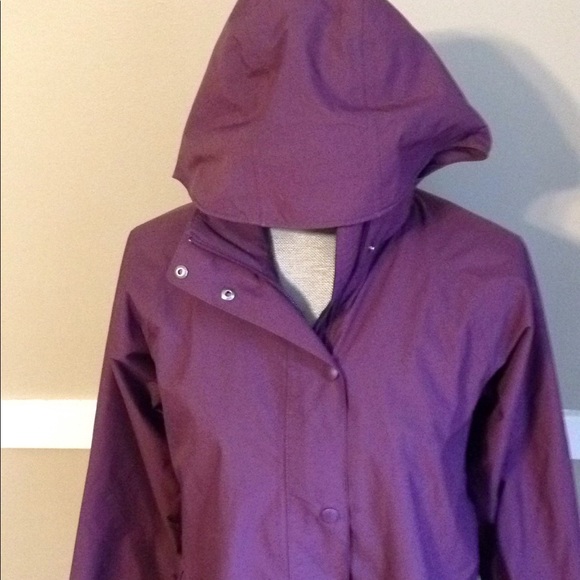 L.L. Bean Jackets & Blazers - ll bean purple rain coat
